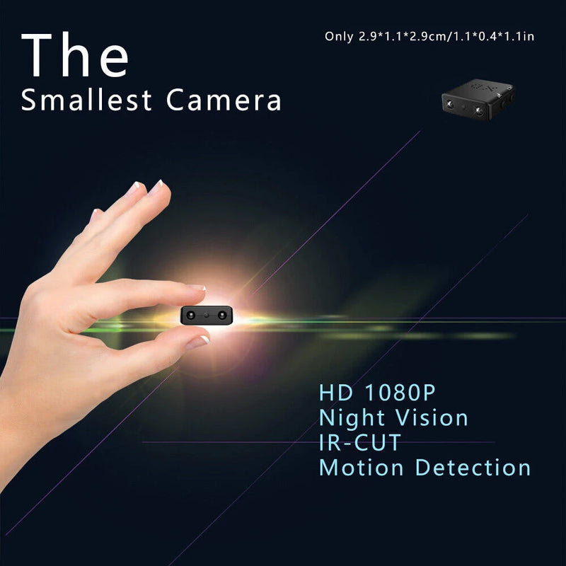 Mini Câmera Full HD 1080P XD Infrared Night Vision Camera IR-CUT Motion Detection Security Camcorder Sport DV DVR Video Recorder