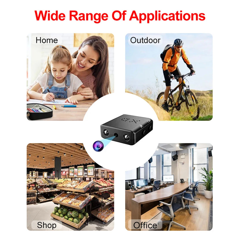 Mini Câmera Full HD 1080P XD Infrared Night Vision Camera IR-CUT Motion Detection Security Camcorder Sport DV DVR Video Recorder